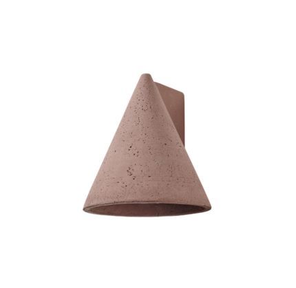 Wall Lamp 1 Primary Shape - Dark Red