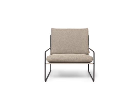 Desert Outdoor 1-Seater sofa - Black/Dark sand