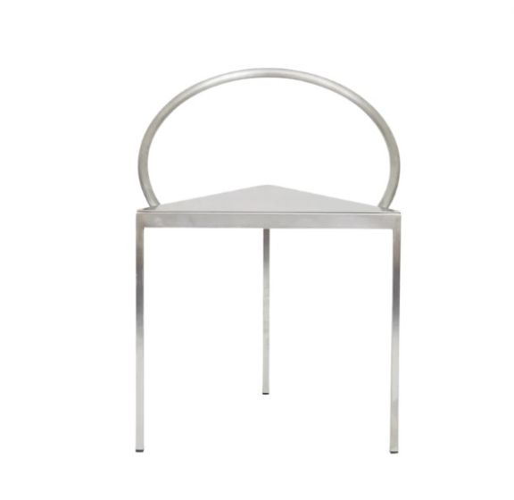 Triangolo Dining Chair - Stainless Steel