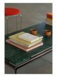 Sett Coffee Table LN12 - L140 - Dark Chrome Frame/Marble Verde Guatemala