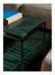 Sett Coffee Table LN12 - L140 - Dark Chrome Frame/Marble Verde Guatemala