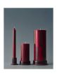 Column Candleholder-Large-Bordeaux