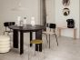 Bevel Table - Round  A 117 - Black Oiled Beech