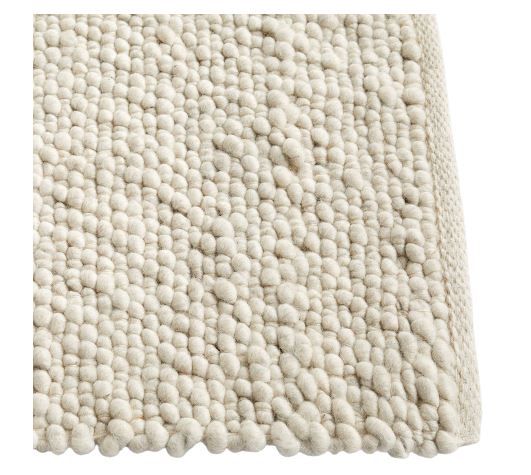 Peas Random Rug, Cream 200 x 300 cm