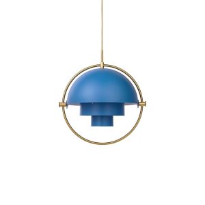 Multi-Lite Pendant Large Ø32 - Brass/Nordic Blue Matt