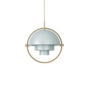 Multi-Lite Pendant Large Ø32 - Brass/Sea Grey Semi Matt