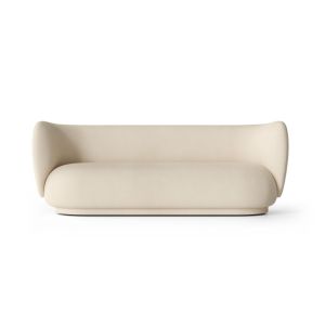 Rico Sofa 3-Seater - Brushed, Off White