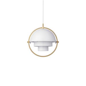 Multi-Lite Pendant Small Ø22.5 - Brass/White Semi Matt