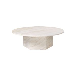 Epic Coffee Table - Round,  A 110, Neutral White Travertine