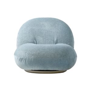 Pacha Lounge Chair - Swivel Pearl Gold Base - Fully Upholstered Mumble Glamour Gp 10