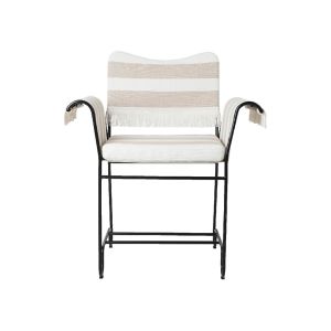 Tropique Dining Chair - Classic Black, Leslie Stripe, Limonta CAL 117 compliant 40