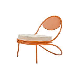 Copacabana Outdoor Lounge Chair - Seat Upholstered Leslie Stripe, Limonta 040, Standard