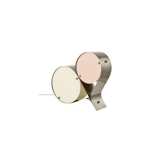 Coppia Table Lamp, Steel Bronze/Ivory & Blush