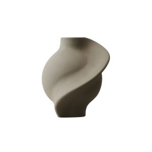 Ceramic Pirout Vase 01 Ø7-21 H22 cm - Sanded Grey