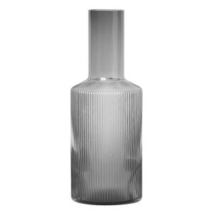 Ripple Glass Carafe - Smoked Grey