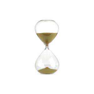 Sandglass Ball M - Gold Glass with Sand