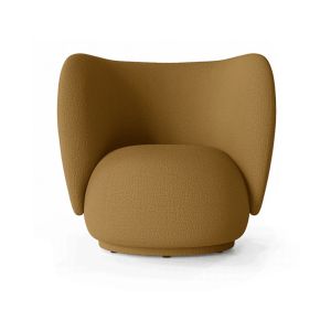 Rico Lounge Chair - Wool Boucle, Sugar Kelp
