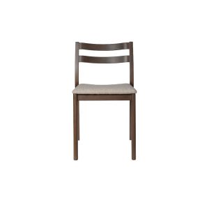Boda Dining Chair Dark Stained Beech - Seat Upholstery Soft Boucle Natural