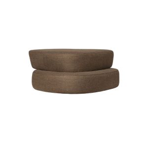 Plyo Ottoman - Staple Dark Brown