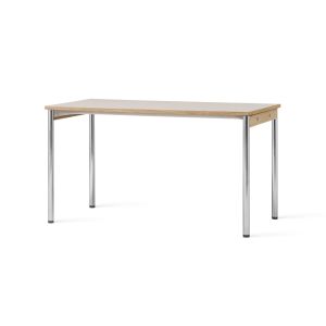 Co Table 140x70 - Chrome/Creme Laminate