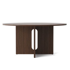 Androgyne Dining Table Ø150cm - Dark Stained Oak Base and Top