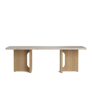 Androgyne Lounge Table - Natural Oak/Kunis Breccia Stone Top