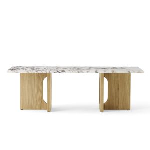 Androgyne Lounge Table 120x45 - Natural Oak/Calacatta Viola