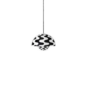 Flowerpot Pendant VP7 A 37 Cm - Black & White Pattern