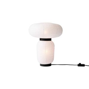 Formakami Table Lamp JH18 - Ivory White & Black Stained Oak