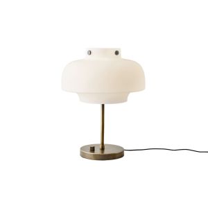 Copenhagen SC13 Table Lamp - Opal Glass & Bronzed Brass