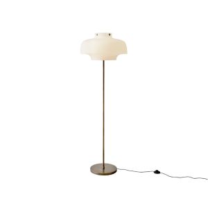 Copenhagen SC14 Floor Lamp - Opal Glass & Bronzed Brass