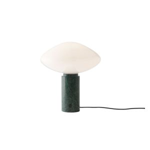Mist Table Lamp AP17 - Verde Guatemala base Matt White - UK Plug