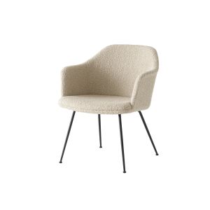 Rely Lounge Chair HW104 Fully & seat upholstered Black tube base Acca 0201