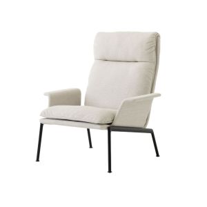 Muno Lounge Chair LN17 High Back with Arms - Warm Black Legs / Upholstery Cifrado 0221