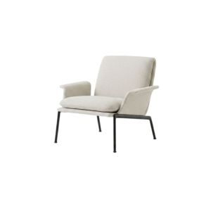 Muno Lounge Chair LN19 With Arms - Warm Black Legs / Upholstery Cifrado 0221
