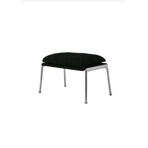 Muno Footstool LN20 - Dark Chrome Legs / Upholstery Beda 0190
