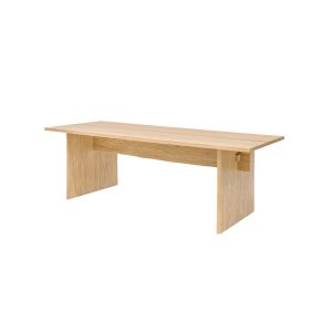Bookmatch Table 220cm/86.6 Design by Philippe Malouin - Natural Lacquered Oak Vaneer