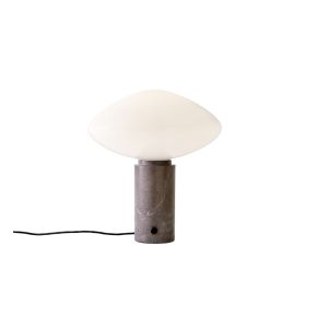 Mist Table Lamp AP17 - Grigio Caldo base Matt White - UK Plug