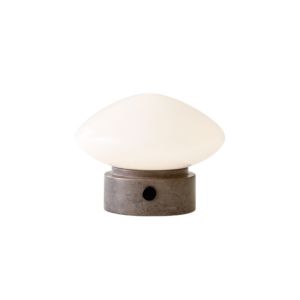 146112A324_Mist Portable Lamp AP21_Grigio Caldo w. Opal Glass_Front_OFF