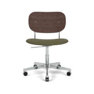 Co Task Chair Seat Upholstered - Dark Stained Oak/Sierra 0441