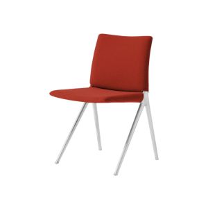 Kape Side Chair IF7 - Upholstered Polished aluminium - Grain 64251