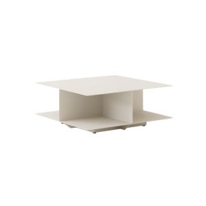 Develius Coffee Table EV3 L89 W89 H35,5 cm Steel Ivory