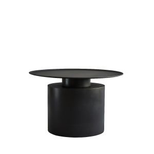 Pillar Coffee Table Low - Burned Black