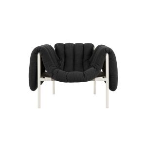 Puffy Lounge Chair - Anthracite/Cream PC, by Faye Toogood