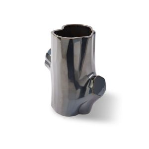 Log Vase S - Grey Porcelain