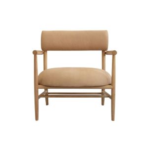 Nama Lounge Chair - Natural Oak Legs, Upholstery Nubuck