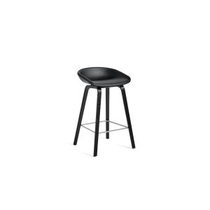 AAS33 High Bar Stool - Black Water Based/Upholstery Hallingdal-173