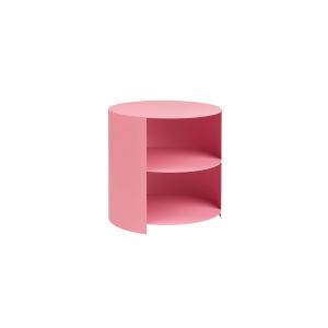 Hide Side Table Design by Karoline Fesser - Light Pink