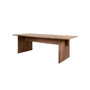Bookmatch Table 220cm/86.6 Design by Philippe Malouin - Natural Lacquered Walnut
