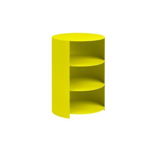 Hide Pedestal Design by Karoline Fesser - Sulfur Yellow